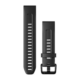 Curea Smartwatch Garmin, QuickFit®, 20 mm, silicon, Negru