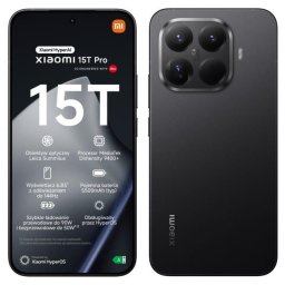 Telefon mobil Xiaomi 15T Pro, 12GB RAM, 1024GB, Dual SIM, 5G, Negru