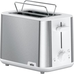 Prajitor de paine Braun Household PurShine HT 1510 WH, 900 W, 2 felii, Alb, 0X23010039