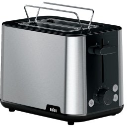 Prajitor de paine Braun Household Toaster PurShine HT 1510 BK, 900W, 2 felii