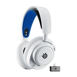 Casti Gaming SteelSeries Arctis Nova 7P, Jack 3.5 mm, Microfon, Bluetooth, Alb