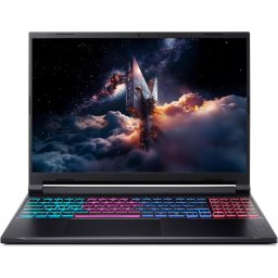 Laptop Gaming Acer Nitro V 16S AI ANV16S-41, 16 inch, WUXGA IPS 180Hz, Procesor AMD Ryzen 5 240 (16M Cache, pana la 5.0 GHz), 16GB DDR5, 1TB SSD, nVidia GeForce RTX 5060 8GB, No OS, Negru