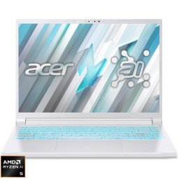 Laptop Gaming Acer Nitro V14 ANV14-62, 14.5 inch, WUXGA IPS 120Hz, Procesor AMD Ryzen AI 5 340 (16M Cache, pana la 4.8 GHz), 16GB DDR5, 512GB SSD, nVidia GeForce RTX 5050 8GB, No OS, Alb perlat