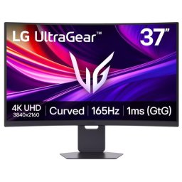 Monitor Gaming VA LED LG UltraGear 37G800A-B, 37 inch, UHD (3840 x 2160), HDMI, DisplayPort, Ecran curbat, Pivot, Boxe, 165 Hz, 1 ms, Negru