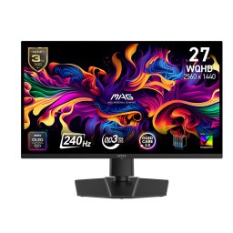Monitor Gaming QD-OLED MSI 26.5" MAG 271QP QD-OLED X24, WQHD (2560 x 1440), HDMI, DisplayPort, Pivot, 240 Hz, 0.03 ms, Negru