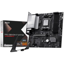Placa de baza MSI PRO B840M-P WIFI6E, Chipset AMD B840, Socket AM5, mATX