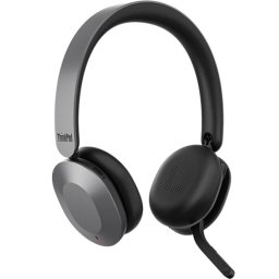 Casti PC Lenovo ThinkPad 8550 Aura Edition, Wireless, ANC, USB-C, Certificare Teams, Gri - Negru