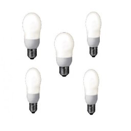 Bec economic Panasonic EFA8E27HD-5, putere lampa 8W, echivalent pentru incandescenta 40W, pachet 5 becuri