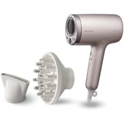 Uscator de par cu tehnologie nanoe & Mineral Ion Panasonic EH-NA9N-E825, 1600W, 3 trepte de viteza, 2 capace, duza pentru uscare rapida, Bej