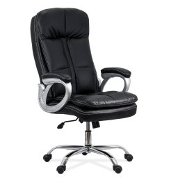 Scaun directorial REZISTENT 200 KG din piele sintetica OFF 799 negru