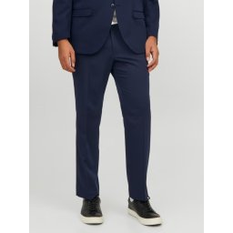 Jack & Jones Plus Pantaloni costum barbati, JPRFRANCO, cu croiala Regular Fit, Bleumarin inchis (SELECTATI MARIMEA: 62)