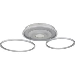 Globo 67824-40 - Plafonieră LED reglabilă MILES 40W/230V 57x99,2 cm argintie + telecomandă