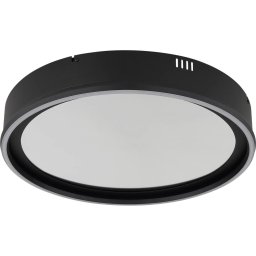 Globo 68288D - Plafonieră LED reglabilă MIRRORA 40W/230V Ø 51,5 cm neagră + telecomandă