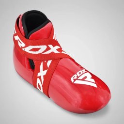 Protecții Picioare Kickboxing RDX T1 Aprobate WAKO - Rosu, M