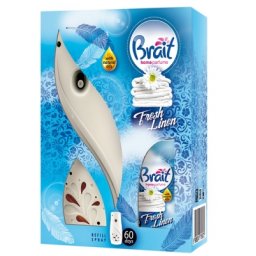 Odorizant camera + rezerva Fresh Linen 250 ml Brait