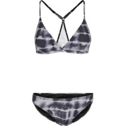 Urban Classics Costum de baie două piese negru / alb