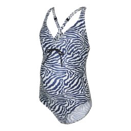 MAMALICIOUS Costum de baie întreg 'Josefine' albastru închis / negru / alb