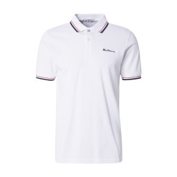 Ben Sherman Tricou albastru marin / roșu / alb