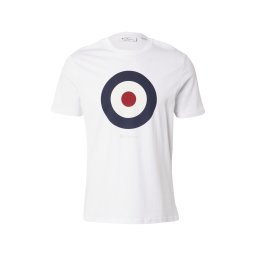 Ben Sherman Tricou 'Signature Target' bleumarin / roșu cireș / alb / alb murdar