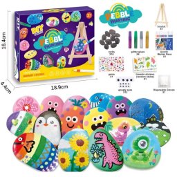Set creativ pentru pictat pietre