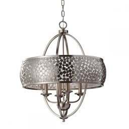 Candelabru ZARA, argintiu, H:233.2cm, 4 becuri, FE-ZARA4-L