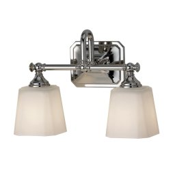 Aplică orientata în jos CONCORD, crom, H:25.7cm, 2 becuri, FE-CONCORD2-BATH