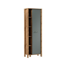 Bibliotecă MENTA 66x200x37 cm stejar wotan/verde