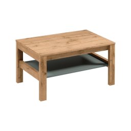 Masă de cafea MENTA 90x45 cm stejar wotan/verde