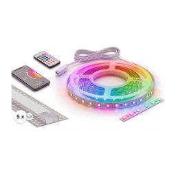 SET 1x bandă LED RGBW NEO LITE LED/24W/230V 5 m IP65 Wi-Fi + 5x profil de 1 m + telecomandă