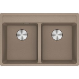114.0661.680 Chiuveta bucatarie Franke Maris MRG 620-35-35 TL cu doua cuve, 760x510mm, fragranite, Oyster