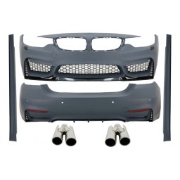 Pachet exterior BMW Seria 4 F32 F33 2013-2019 design M4 cu ornamente evacuare