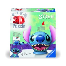 Puzzle 3D glob Disney Stitch cu urechi, 77 piese Ravensburger