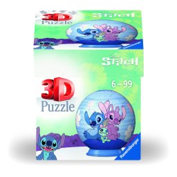 Puzzle 3D glob Disney Stitch Ravensburger, 54 piese, 6+ ani