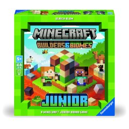 Joc de societate Minecraft Junior Ravensburger, cooperativ, 2-4 jucatori, 5+ ani