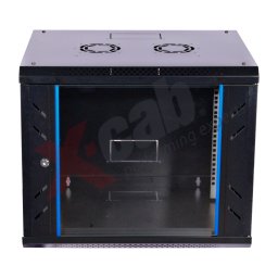 Cabinet metalic de perete 19", tip rack wallmount, 9U 600x450 mm, Xcab seria N, Negru