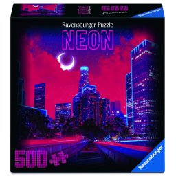 Puzzle Ravensburger Los Angeles Neon, 500 piese, multicolor