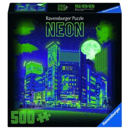 Puzzle Ravensburger Tokyo Neon, 500 piese, design urban neon