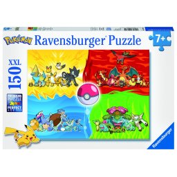 Puzzle Pokemon Ravensburger 150 piese XXL pentru copii 7+