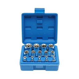 Trusa chei tubulare E-Torx E4-E24 din Cr-V, 14 piese, Breckner Germany