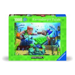 Puzzle Ravensburger Minecraft Mosaic, 1000 piese, multicolor