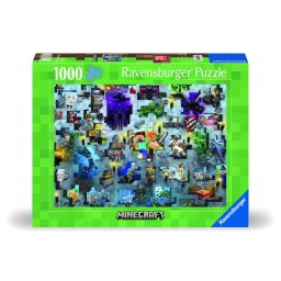 Puzzle Ravensburger Minecraft Mobs, 1000 piese, multicolor