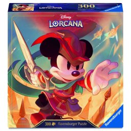 Puzzle Disney Lorcana Mickey Mouse Croitor Curajos, 300 piese Ravensburger