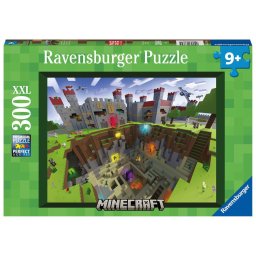 Puzzle Minecraft 300 piese XXL Ravensburger pentru copii 9+