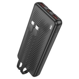 Acumulator Extern Borofone BJ57 10000mAh Maxim 22.5W 2x USB 1x USB Type-C PD 20W 1x Micro USB Negru