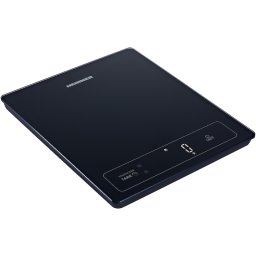Cântar de bucătărie inteligent HEINNER HKS-SM15BK, 15kg, Bluetooth, sticlă securizată, control touch, Black