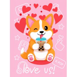 Caiet scolar STRIGO CORGI, A4, matematica, 60 file, hartie 70g FSC, coperta glossy laminate, RO046