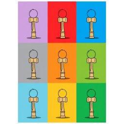 Caiet scolar STRIGO KENDAMA, A4, matematica, 60 file, hartie 70g FSC, coperta glossy laminate, RO044