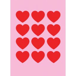 Caiet scolar STRIGO HEARTS, A5, dictando, 60 file, hartie 70g FSC, coperta glossy laminate, RO025