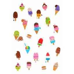 Caiet scolar STRIGO ICE CREAM, A5, dictando, 60 file, hartie 70g FSC, coperta glossy laminate, RO028