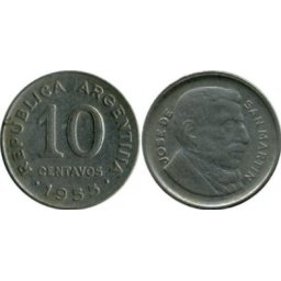 Argentina 1956 - 10 centavos, circulata